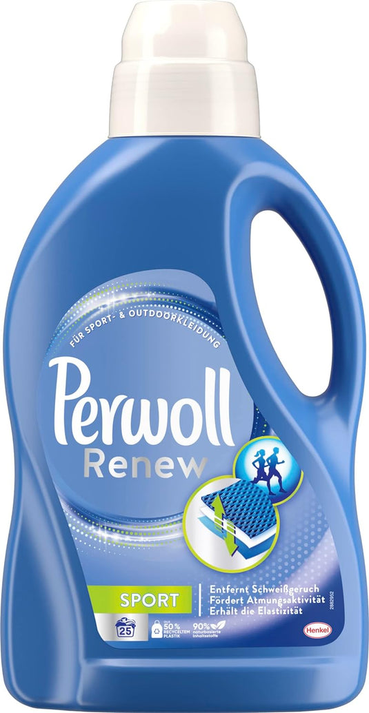 Perwoll Renew Sport Active Care Liquid Detergent for Sports and Outdoor Clothing (1 x 25 Wash Loads)