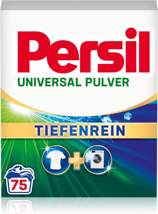 Persil Détergent à lessive universel en poudre | Deep Clean - Solution tout-en-un pour un linge propre et une fraîcheur pour la machine (75 charges | 4,5 kg)