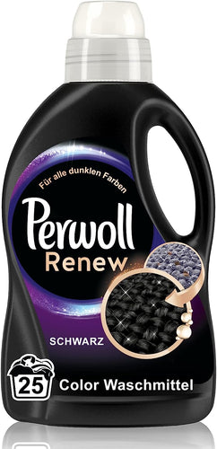 Perwoll Renew Black Liquid Laundry Detergent for Dark Clothes (25 Loads) 1.375L