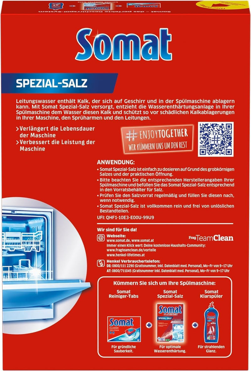 Chargez l&#39;image dans la visionneuse de la galerie, Somat Dishwasher Special Salt 1.2kg/Packaging may vary
