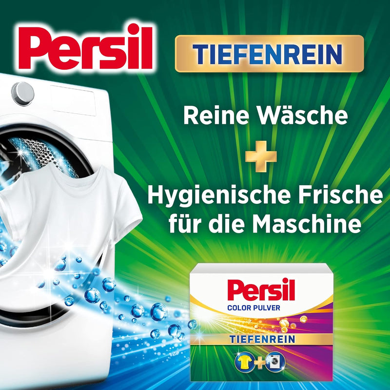 Chargez l&#39;image dans la visionneuse de la galerie, Détergent à lessive en poudre Persil Color | Deep Clean - Détergent Pour La Couleur - Pour Un Linge Propre Et Fraîcheur Pour La Machine - (75 Charges | 4,5 Kg))
