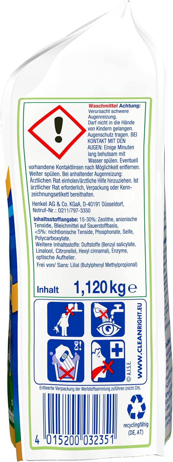 Chargez l&#39;image dans la visionneuse de la galerie, Persil Universal Megaperls Détergent à lessive en poudre | Deep Clean - Détergent tout-en-un - Pour un linge propre et de la fraîcheur pour la machine (16 charges | 1,12 kg)
