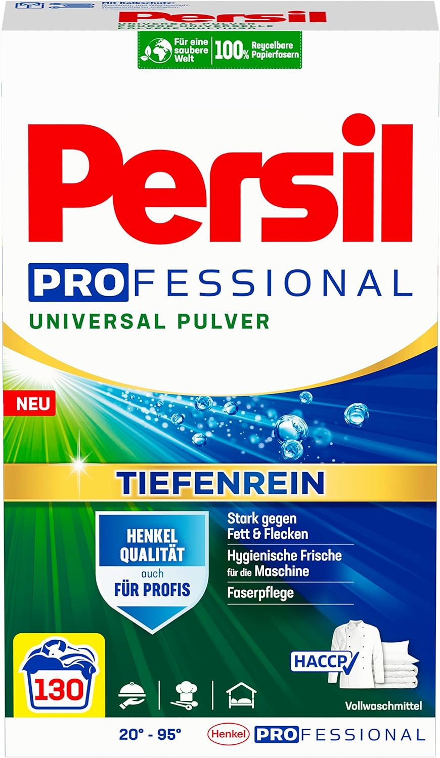 Persil Professional Line Universal Laundry Detergent Powder | Deep Clean - All-in-one Solution For Clean Laundry And Freshness For The Machine - (130 Loads | 17.2 lbs | 7.8 Kg)