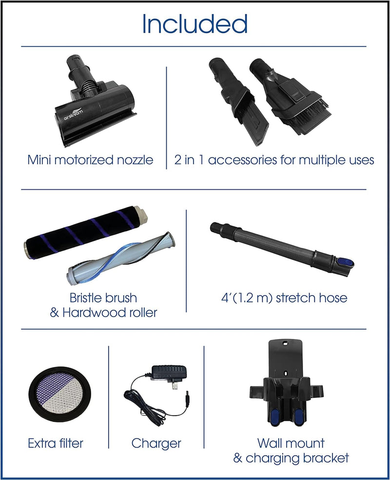 Load image into Gallery viewer, Cyclovac Airstream Cordless Ultra-Light Stick Vacuum with Cyclone HEPA Filtration
