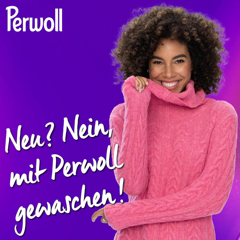 Load image into Gallery viewer, Perwoll Wool &amp; Delicates Detergent (1 x 27 Wash Loads) | Detergent for Fine Fabrics | Gently Cleans, Smoothes and Renews Fibers &amp; Prevents Pilling, with Triple-Renew Technology
