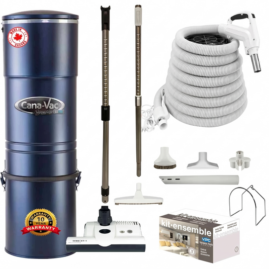 CanaVac ACAN790A Central Vacuum with SEBO ET-1 Premium Electric Package