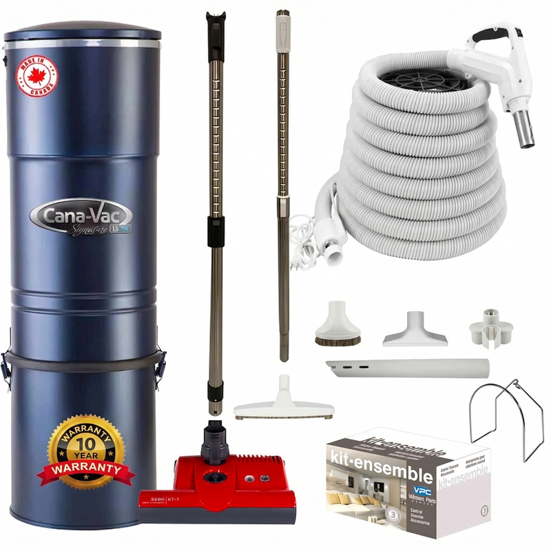 Chargez l'image dans la visionneuse de la galerie, CanaVac ACAN790A Central Vacuum with SEBO ET-1 Premium Electric Package
