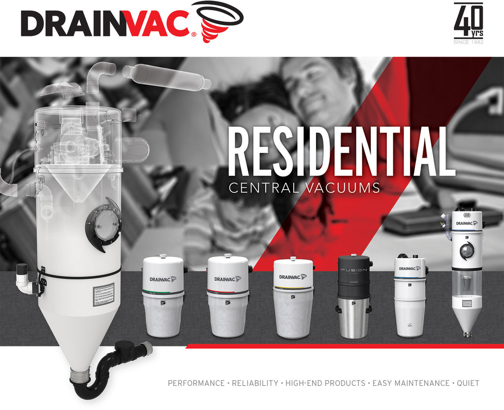 DrainVac Residential Central Vacuum Packages Central Vacuum Packages