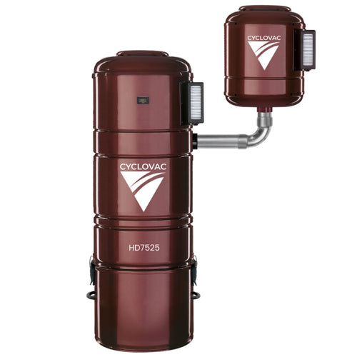 Cyclovac HD 7525 Central Vacuum Canister | Dual Motor System | Hybrid Filtration