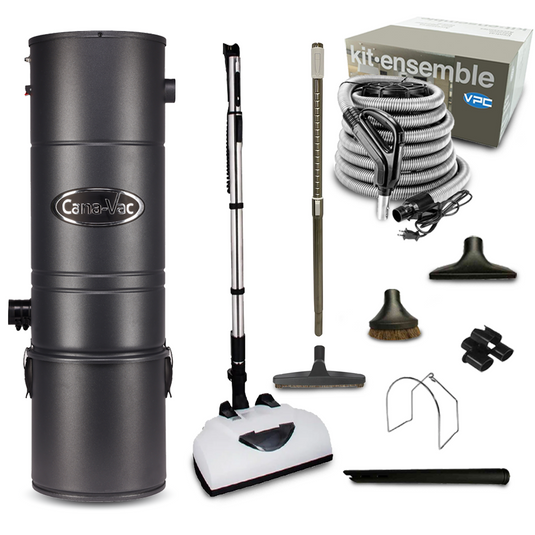 CanaVac ACAN70A Central Vacuum with Crush-Proof Hose and Deluxe Electric Package