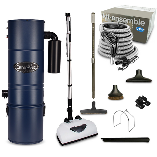 Aspirateur central CanaVac LS590 Signature Series avec ensemble électrique de luxe