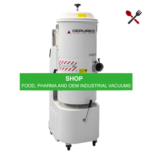 Shop Depureco Food, Pharma and OEM Industrial Vacuums