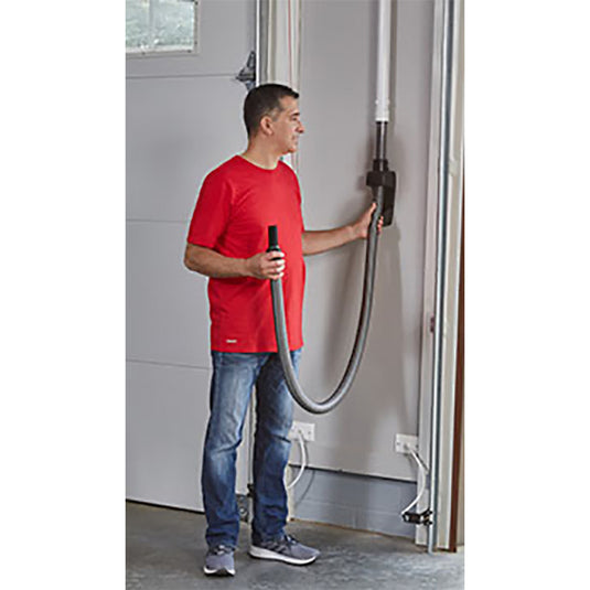 Vroom Retrac Vac - Pull out the hose until it locks into place.