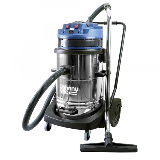 Johnny Vac Wet and Dry Commercial Vacuum - 20 Gallon Capacity - Brushes and Accessories Included