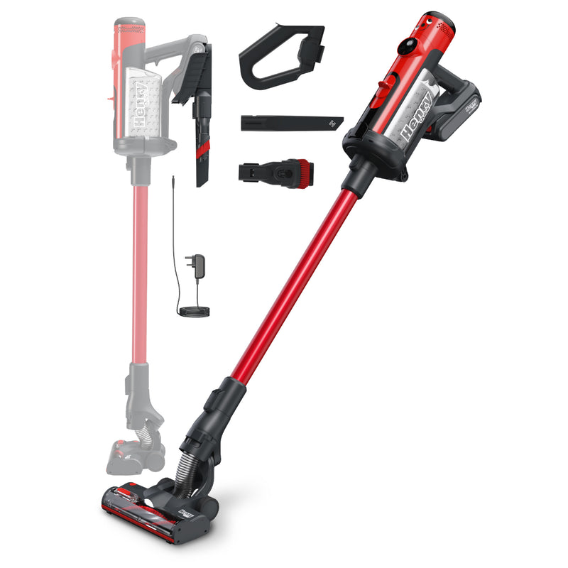 Load image into Gallery viewer, Numatic Henry Quick Cordless Bagged Stick Vacuum Cleaner - Red
