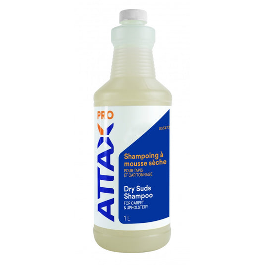 Shampoing Attax ® Pro Professional Dry Suds pour tapis et tissus d'ameublement - 33,8 oz (1 L)