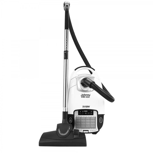 Johnny Vac XV10W Canister Vacuumm - With Brush for Carpets and Floors