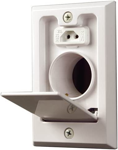 Load image into Gallery viewer, Square Door Direct Connect Super Valve - for Central Vacuum Installation - White
