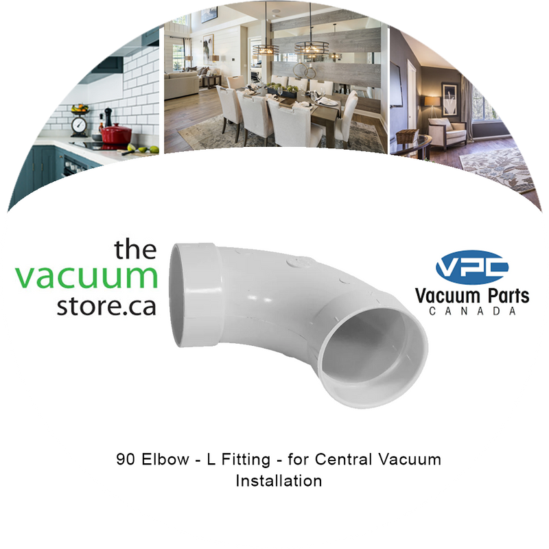 Load image into Gallery viewer, 90° Elbow - &#39;L&#39; Fitting - for Central Vacuum Installation
