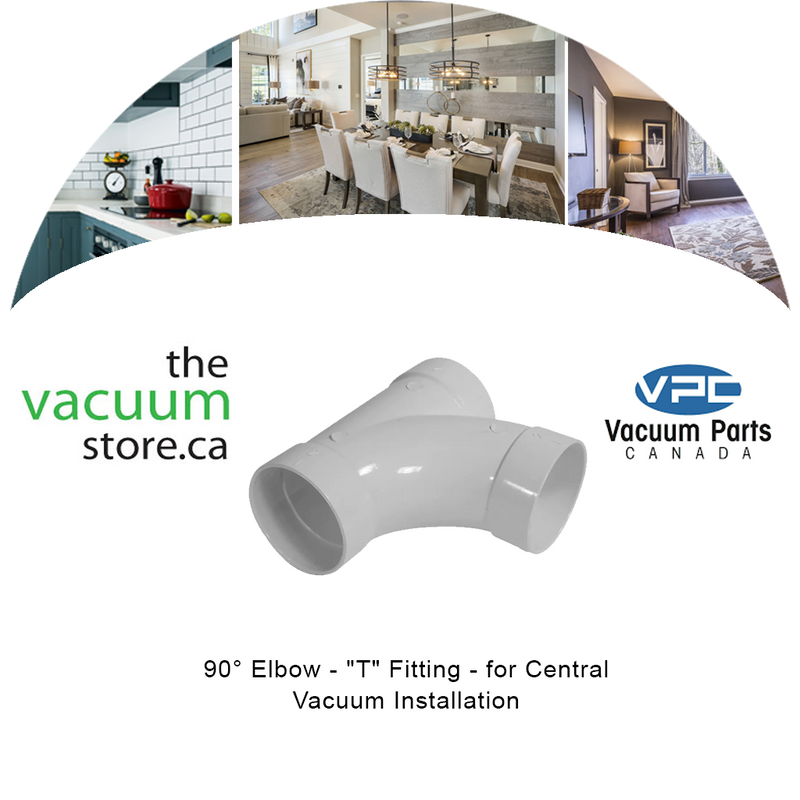 Load image into Gallery viewer, 90° Elbow - &#39;T&#39; Fitting - for Central Vacuum Installation
