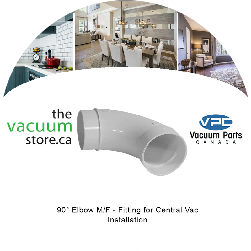 Load image into Gallery viewer, 90° Elbow M/F - Fitting for Central Vac Installation
