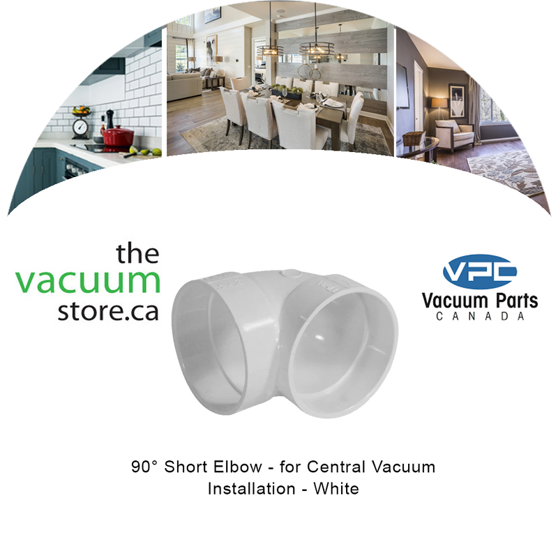 Load image into Gallery viewer, 90° Short Elbow - for Central Vacuum Installation - White
