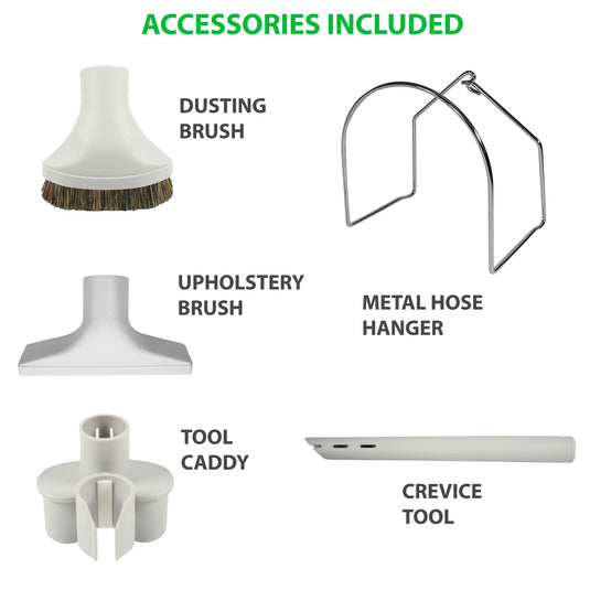 VPC Central Vacuum Accessory Kit with Deluxe Tool Set - Accessories Included
