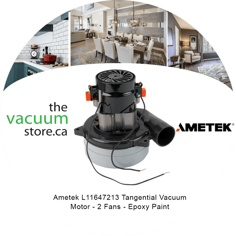 Load image into Gallery viewer, Ametek L11647213 Tangential Vacuum Motor - 2 Fans - Epoxy Paint
