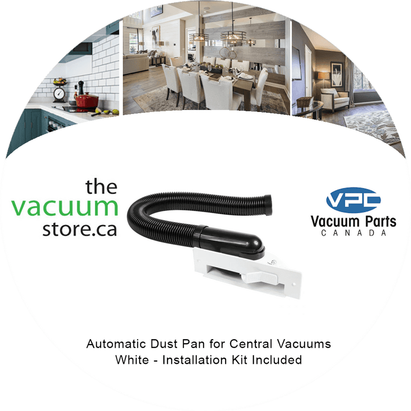 Load image into Gallery viewer, Automatic Dust Pan for Central Vacuums - White - Installation Kit Included
