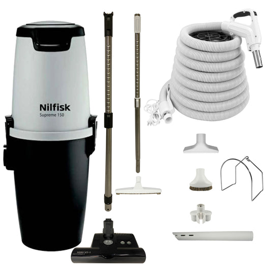 Nilfisk Supreme 150 Central Vacuum with SEBO ET-1 Premium Electric Package