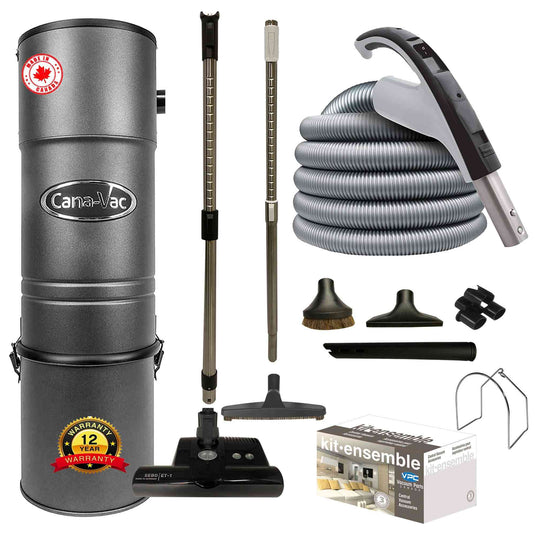 CanaVac CV687 Central Vacuum with SEBO ET-1 Premium Electric Package