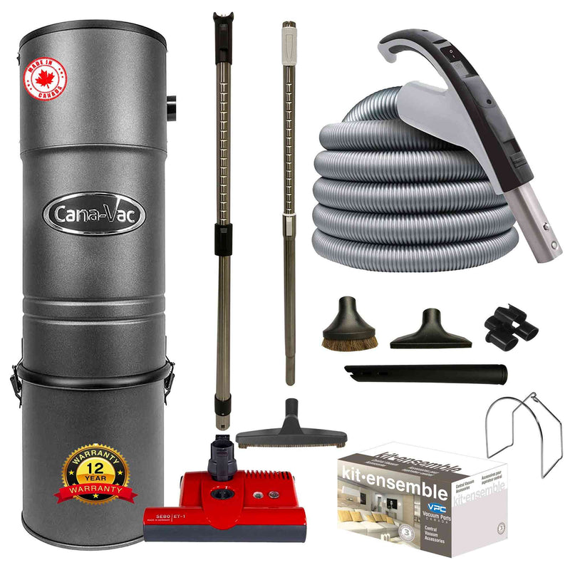 Load image into Gallery viewer, CanaVac CV687 Central Vacuum with SEBO ET-1 Premium Electric Package
