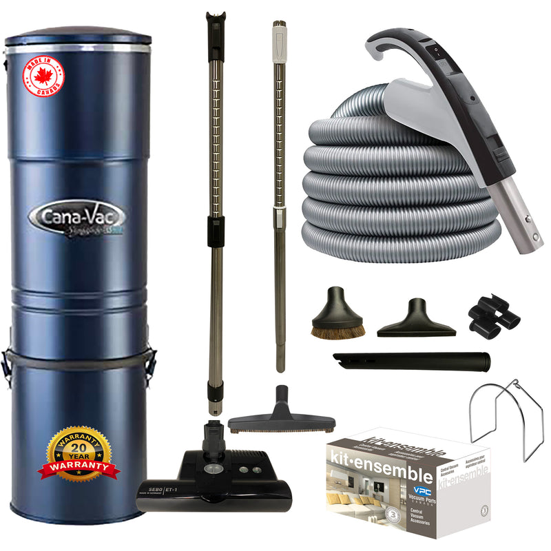 Load image into Gallery viewer, CanaVac LS690 Central Vacuum with SEBO ET-1 Premium Electric Package
