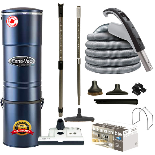 CanaVac LS690 Central Vacuum with SEBO ET-1 Premium Electric Package