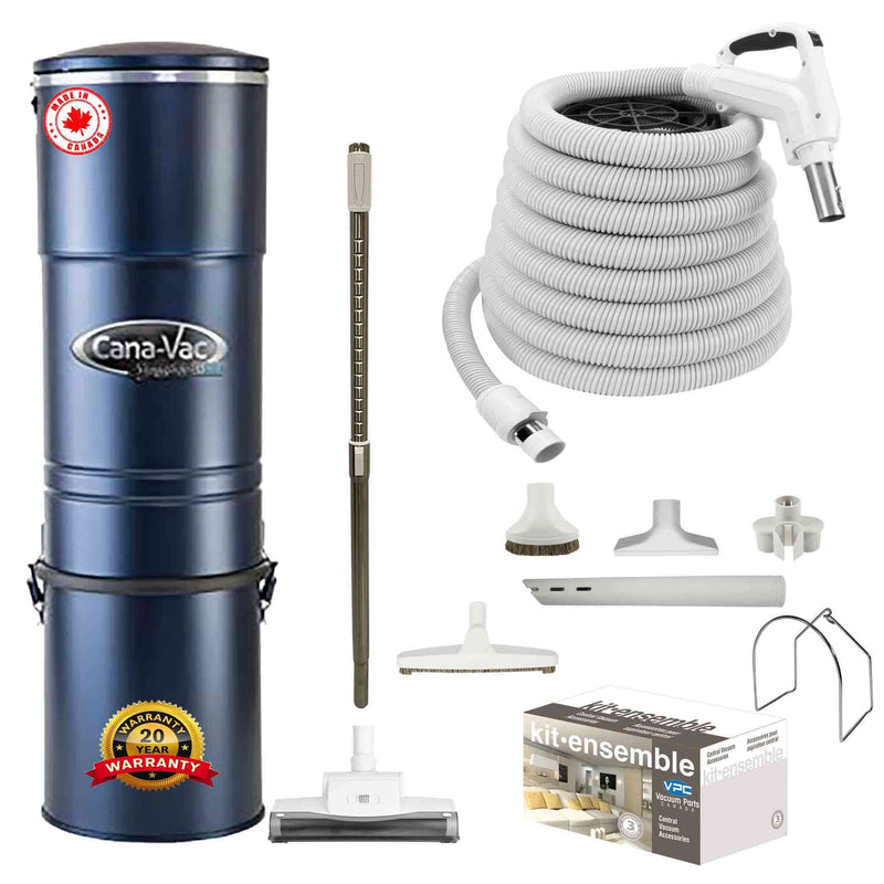 Load image into Gallery viewer, Cana-Vac LS690 Central Vacuum with Standard Air Package (White
