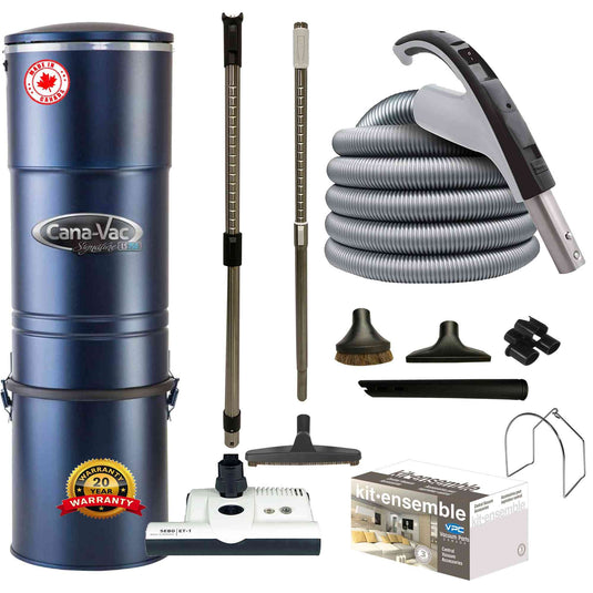CanaVac ACAN790A Central Vacuum with SEBO ET-1 Premium Electric Package