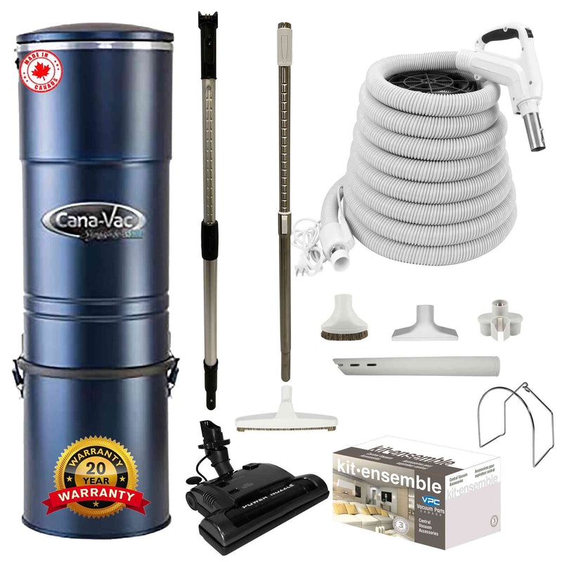 Chargez l&#39;image dans la visionneuse de la galerie, Cana-Vac LS790 Central Vacuum with Standard Electric Package (White)
