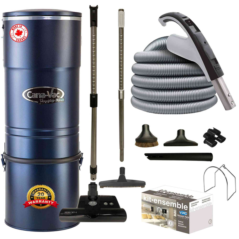 Load image into Gallery viewer, CanaVac XLS990 Central Vacuum with SEBO ET-1 Premium Electric Package
