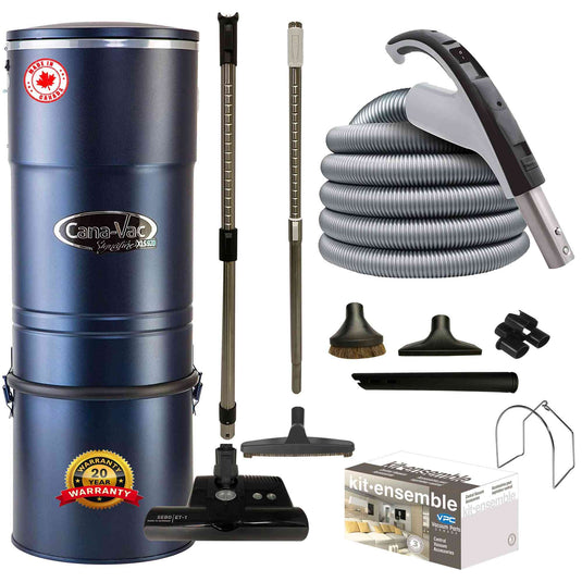 CanaVac XLS990 Central Vacuum with SEBO ET-1 Premium Electric Package