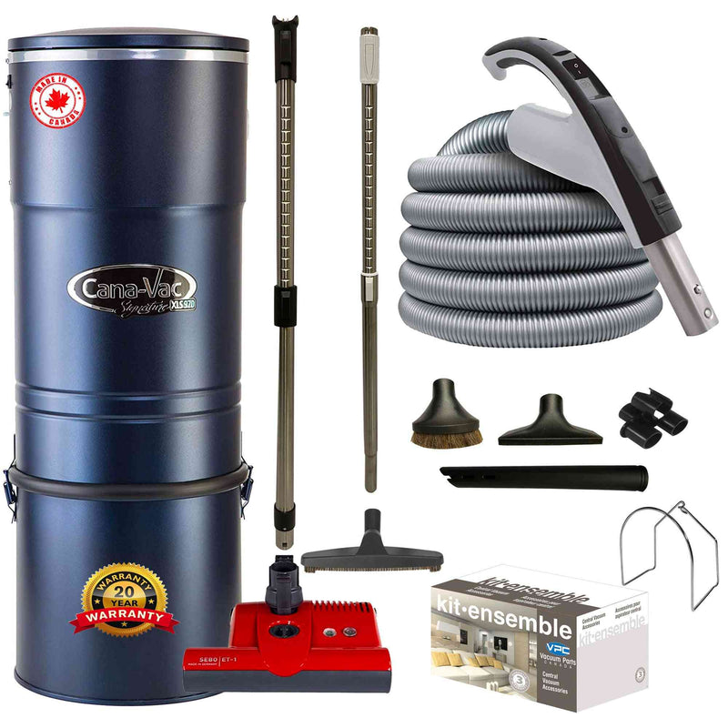 Load image into Gallery viewer, CanaVac XLS990 Central Vacuum with SEBO ET-1 Premium Electric Package

