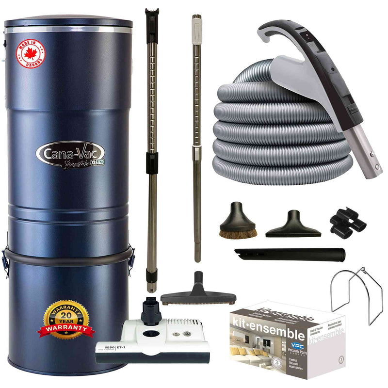 Load image into Gallery viewer, CanaVac XLS990 Central Vacuum with SEBO ET-1 Premium Electric Package
