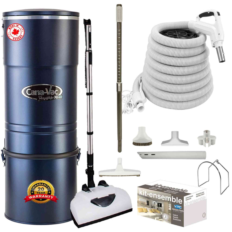 Load image into Gallery viewer, Cana-Vac XLS990 Central Vacuum with Deluxe Electric Package (White)
