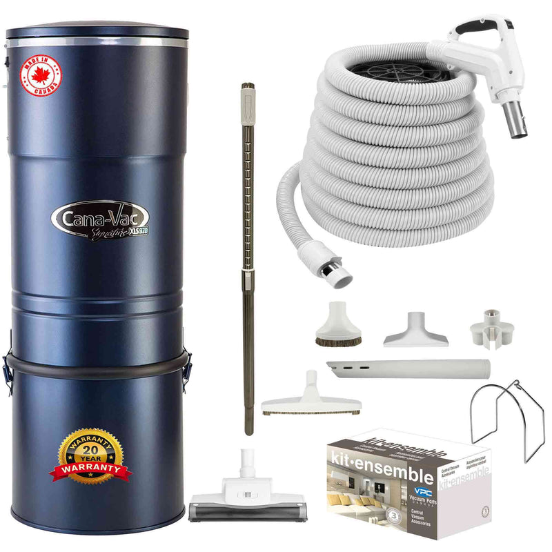 Load image into Gallery viewer, Cana-Vac XLS990 Central Vacuum with Standard Air Package (White)
