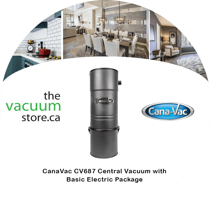 Chargez l&#39;image dans la visionneuse de la galerie, Aspirateur central CanaVac CV687 avec ensemble électrique de base
