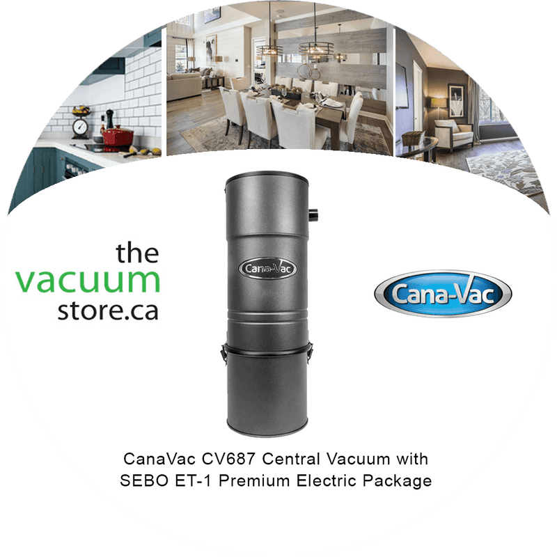 Chargez l&#39;image dans la visionneuse de la galerie, Aspirateur central CanaVac CV687 avec ensemble électrique haut de gamme
