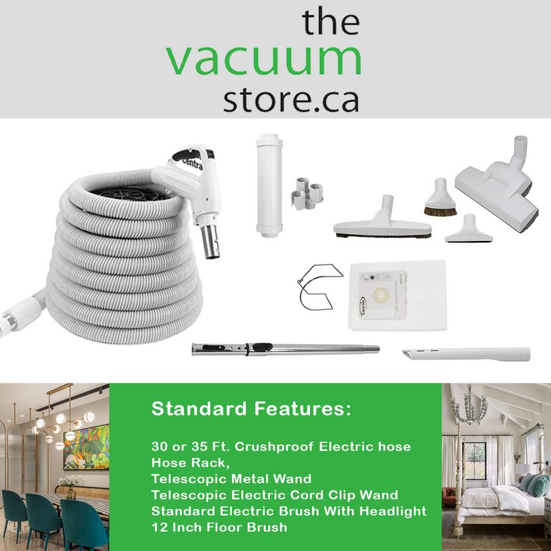 Load image into Gallery viewer, CanaVac CV700AP Compact Ethos Central Vacuum with Rug and Floor Accessory Package
