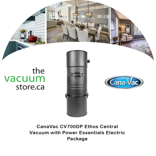 CanaVac CV700DP Ethos Central Vacuum with Power Essentials Electric Package