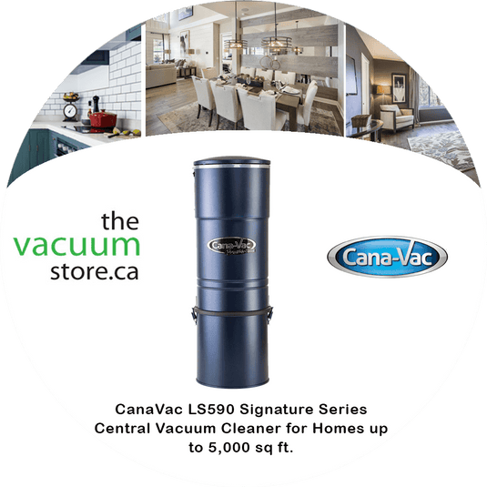 CanaVac ACAN590A Signature Series Central Vacuum Cleaner for Homes up to 5,000 sq ft.