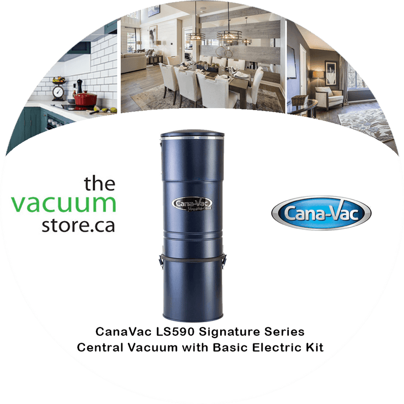 Load image into Gallery viewer, CanaVac ACAN590A Signature Series Central Vacuum with High Voltage PN11 Electric Kit
