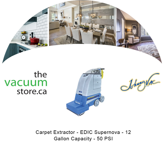 Extracteur de tapis - EDIC Supernova - Capacité de 12 gallons - 50 PSI